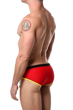 Tribe Red/Black Oceanic Low-Rise Swim Brief thumbnail 2