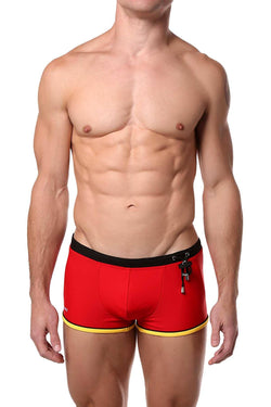 Tribe Red/Black Oceanic Swim Trunk thumbnail 1