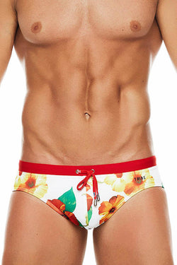 Tribe Red/Hibiscus Hawaii Low-Rise Swim Brief thumbnail 2