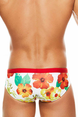 Tribe Red/Hibiscus Hawaii Low-Rise Swim Brief thumbnail 3
