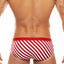 Tribe Red/White Saint Tropez Low-Rise Swim Brief