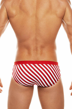 Tribe Red/White Saint Tropez Low-Rise Swim Brief thumbnail 3