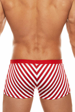 Tribe Red/White Saint Tropez Swim Trunk thumbnail 3