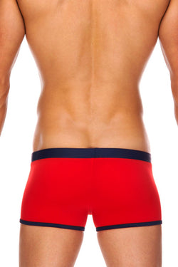 Tribe Red & Navy Atlantic Swim Trunk thumbnail 3