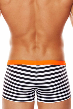 Tribe White/Black/Orange Riviera-Sunset Swim Trunk thumbnail 3