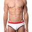 Tribe White/Red Oceanic Low-Rise Swim Brief