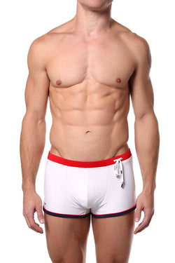 Tribe White/Red Oceanic Swim Trunk thumbnail 1