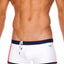 Tribe White & Navy Indian Swim Trunk