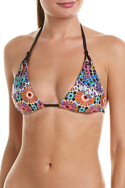 Trina Turk Golden Medallion Printed Triangle Bikini Top thumbnail 3