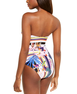 Trina Turk Strapless Floral Print One-piece Swimsuit Multi thumbnail 2