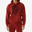 True Religion Buddha Logo Pullover Hoodie Red Dahlia