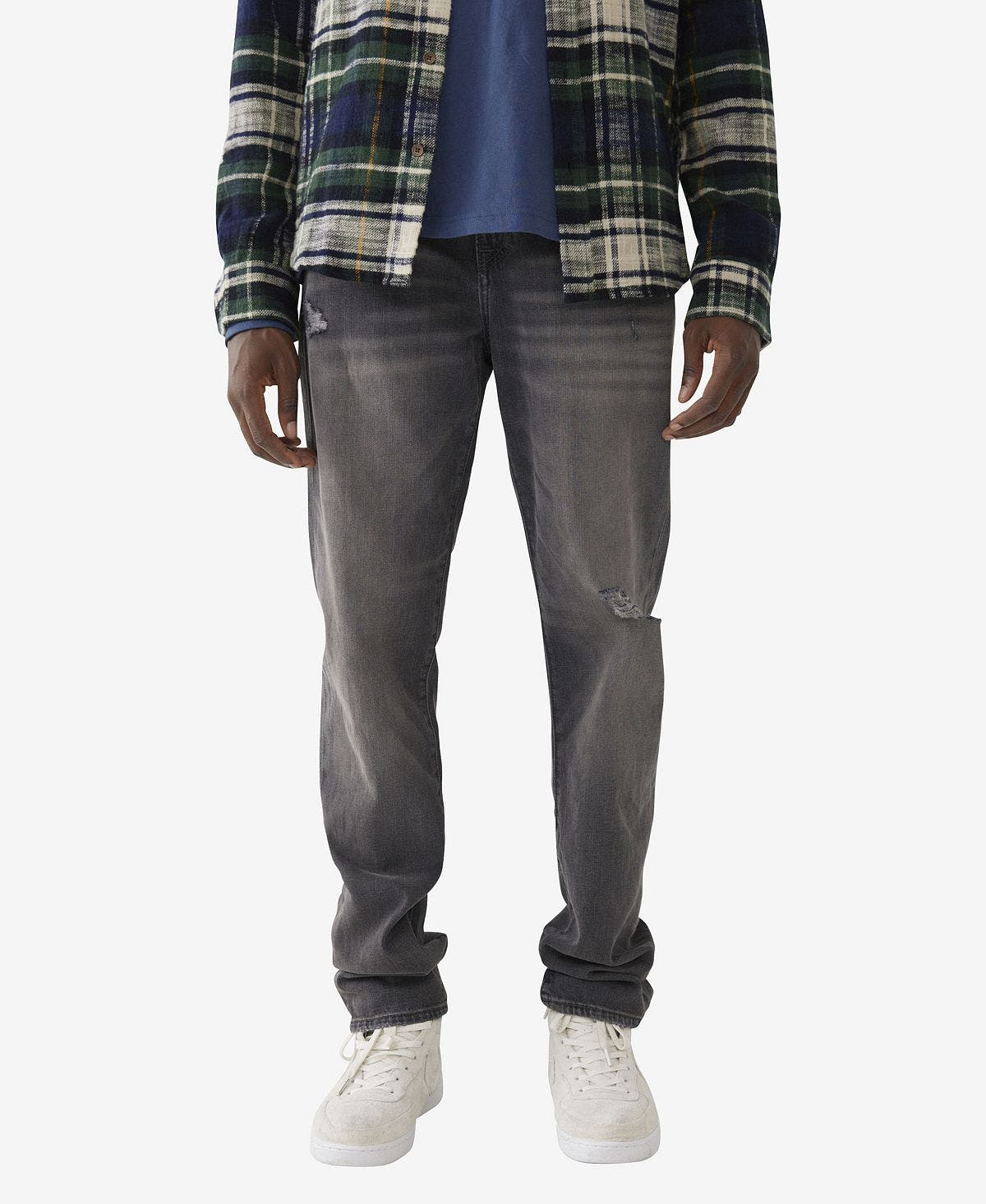 True Religion Geno Slim Fit Jean Dark Asphalt Destroy