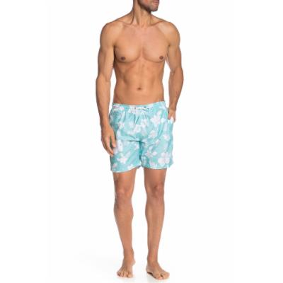 Trunks Surf And Swim CO. Sano Printed Swim Shorts Blue Glow