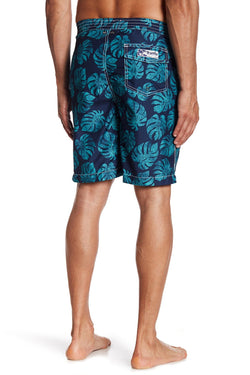 Trunks Surf & Swim Co. Marine/Sea-Green Palmetto 8.5" Swim Trunk thumbnail 3