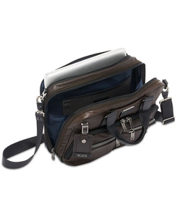 Tumi Alpha Bravo Slim Briefcase Dark Brown Smooth thumbnail 2