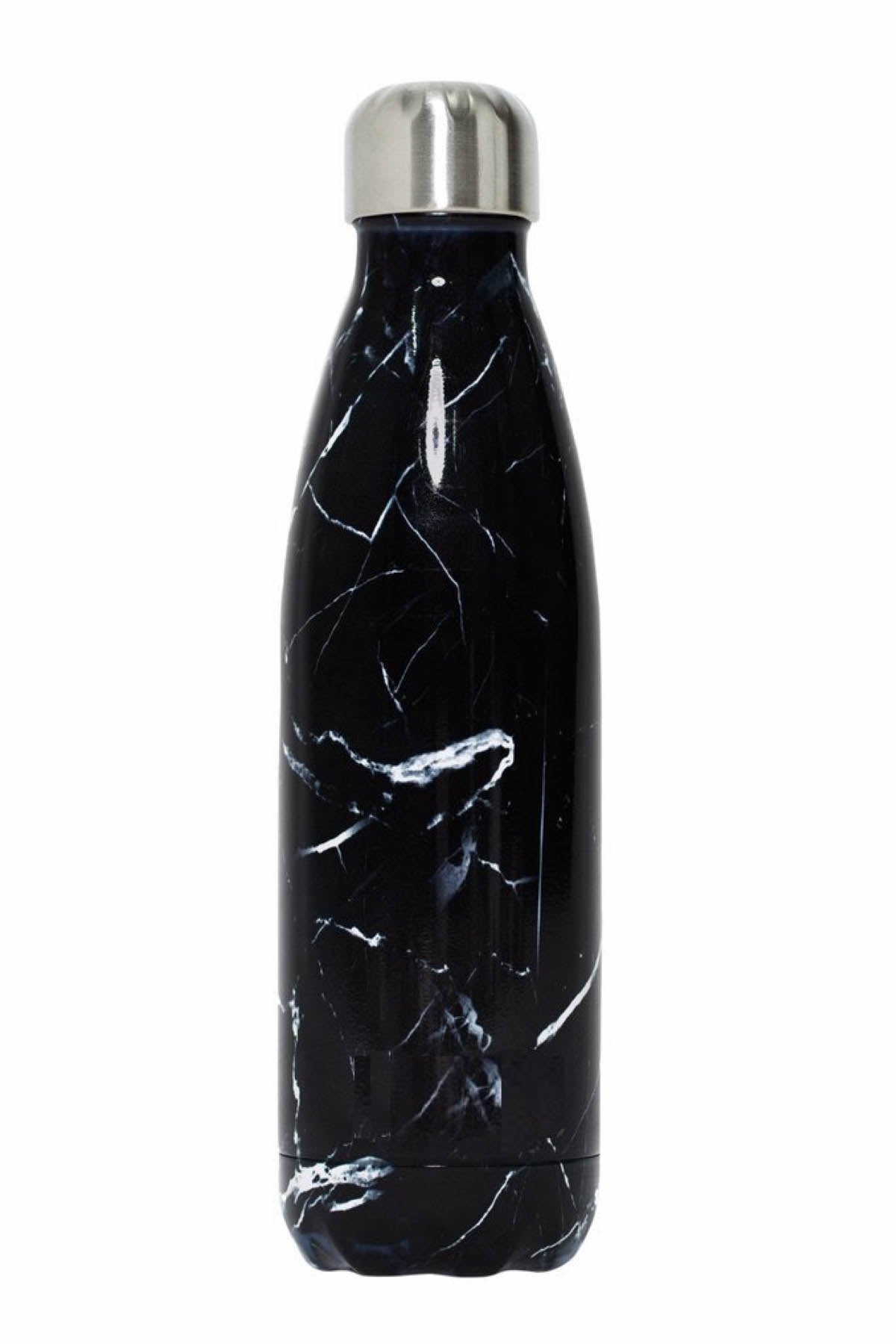 TwelveNYC Black Marble Double Wall Stainless Steel Water Bottle