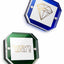 TwelveNYC Blue/Green Acrylic Mini Insta/Wallet-Size Picture Frame 2-Pack