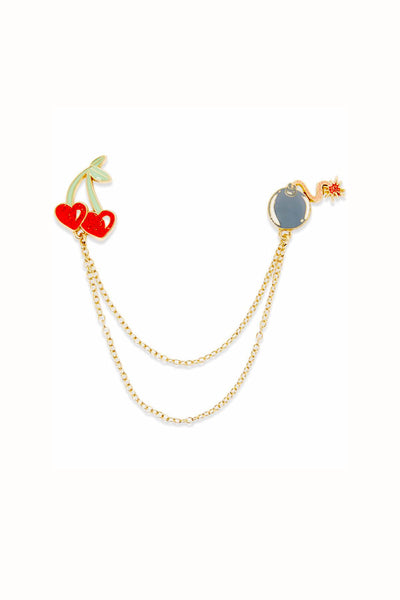 TwelveNYC Cherry Bomb Collar/Handbag Pins