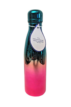TwelveNYC Green & Pink Ombre Double Wall Stainless Steel Water Bottle thumbnail 2