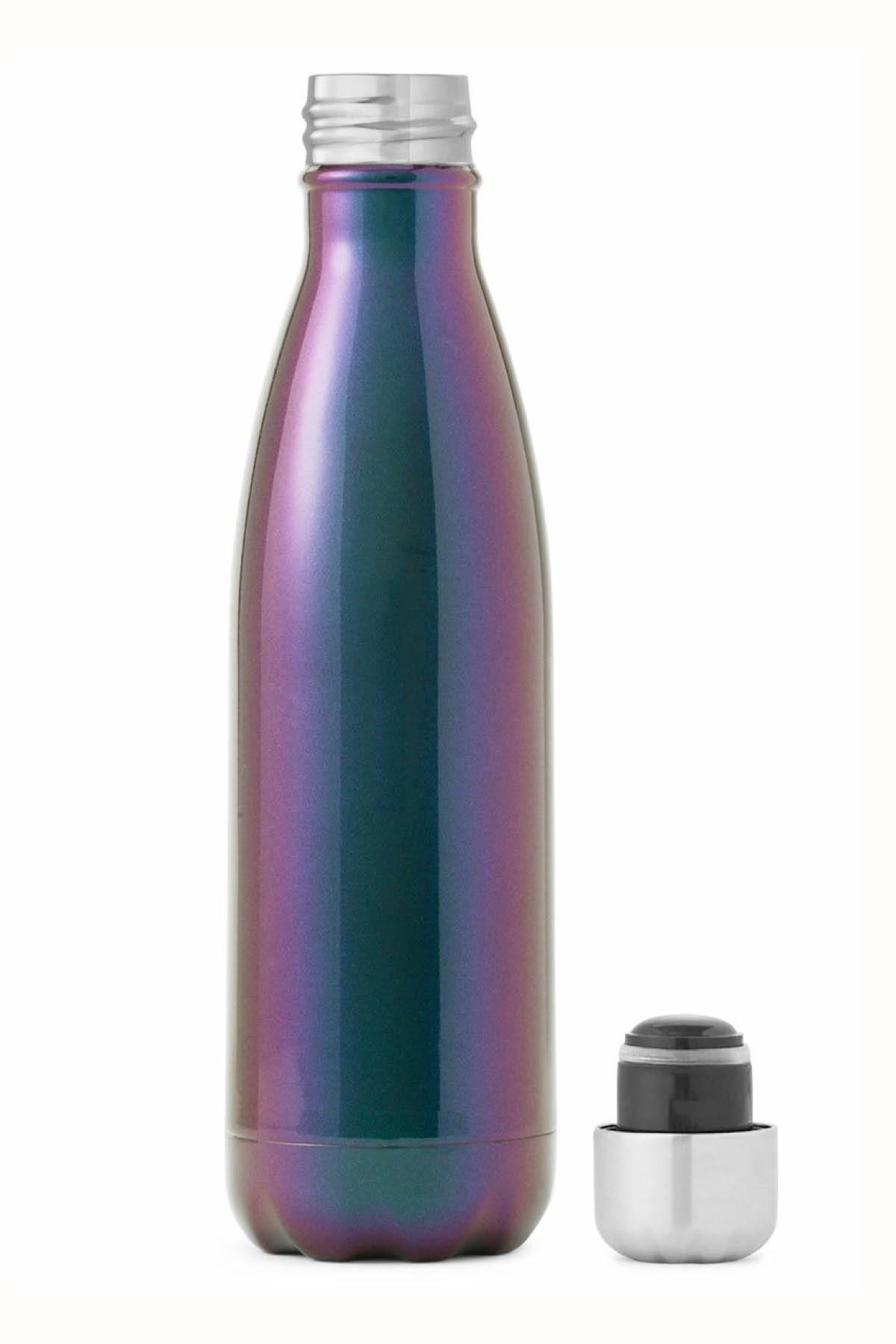 TwelveNYC Purple Metallic Stainless Steel Water Bottle
