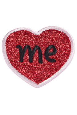 TwelveNYC Red/Multi 2-Pc Eye-Heart-Me Embroidered Adhesive Patches thumbnail 2