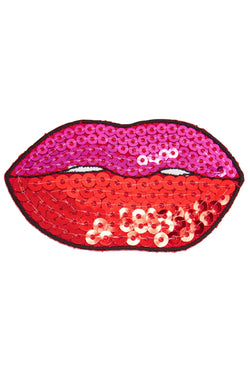 TwelveNYC Red/Multi Cherry/Lips 2-Pc Sequined Adhesive Patches thumbnail 3