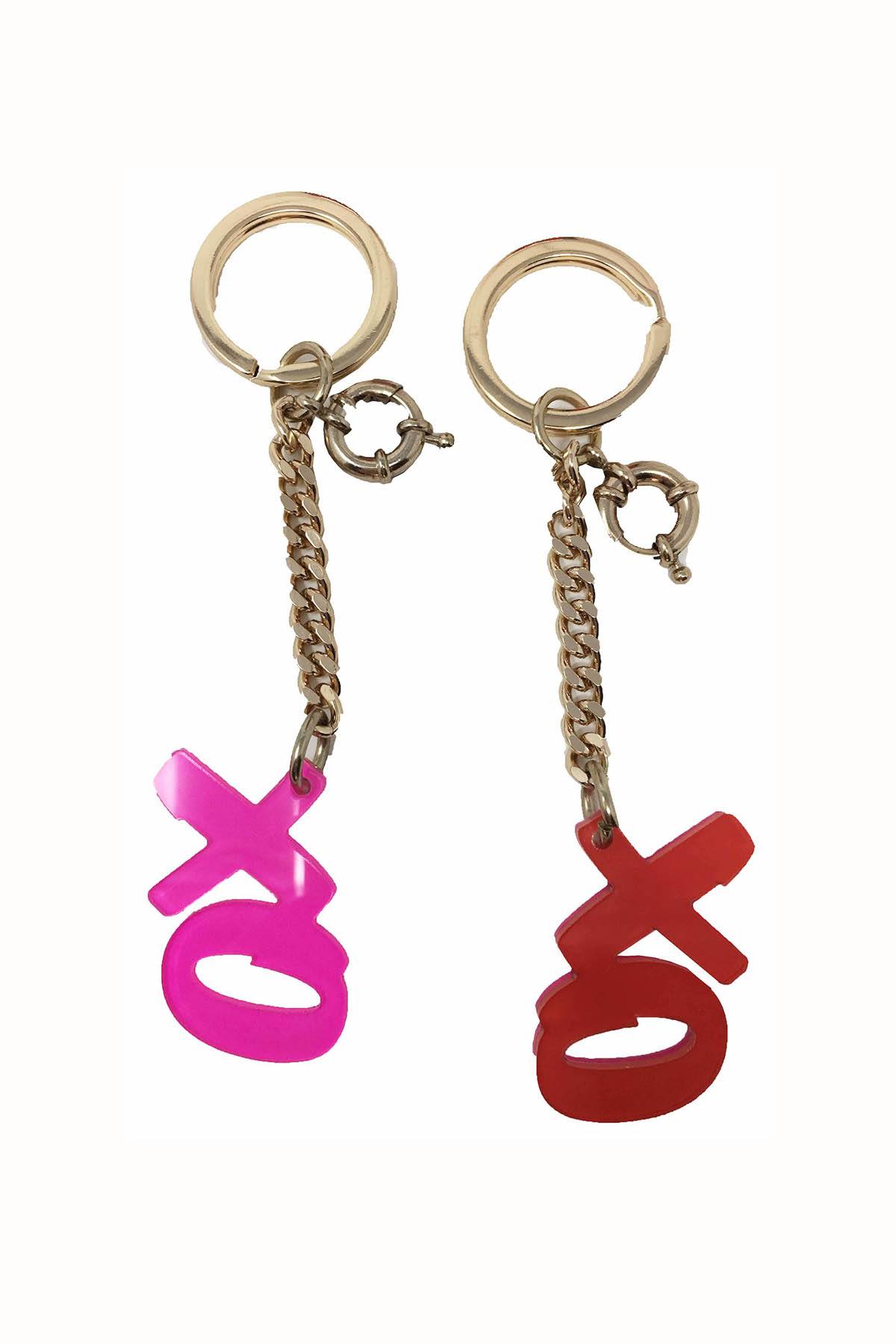 TwelveNYC Red/Pink XoXo Acrylic Novelty Keychain 2-Pack