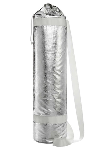 TwelveNYC Silver Yoga Mat Carrier Bag