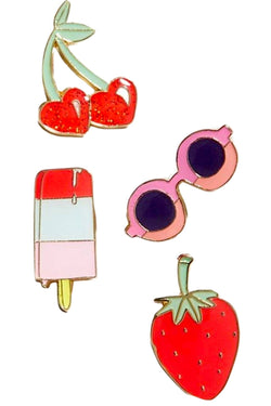TwelveNYC Sunny-Fun 4-Pc Ename Pin Set thumbnail 1