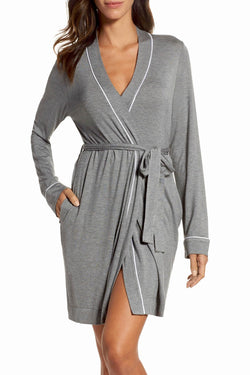 UGG Heather-Grey Aldridge Robe thumbnail 1