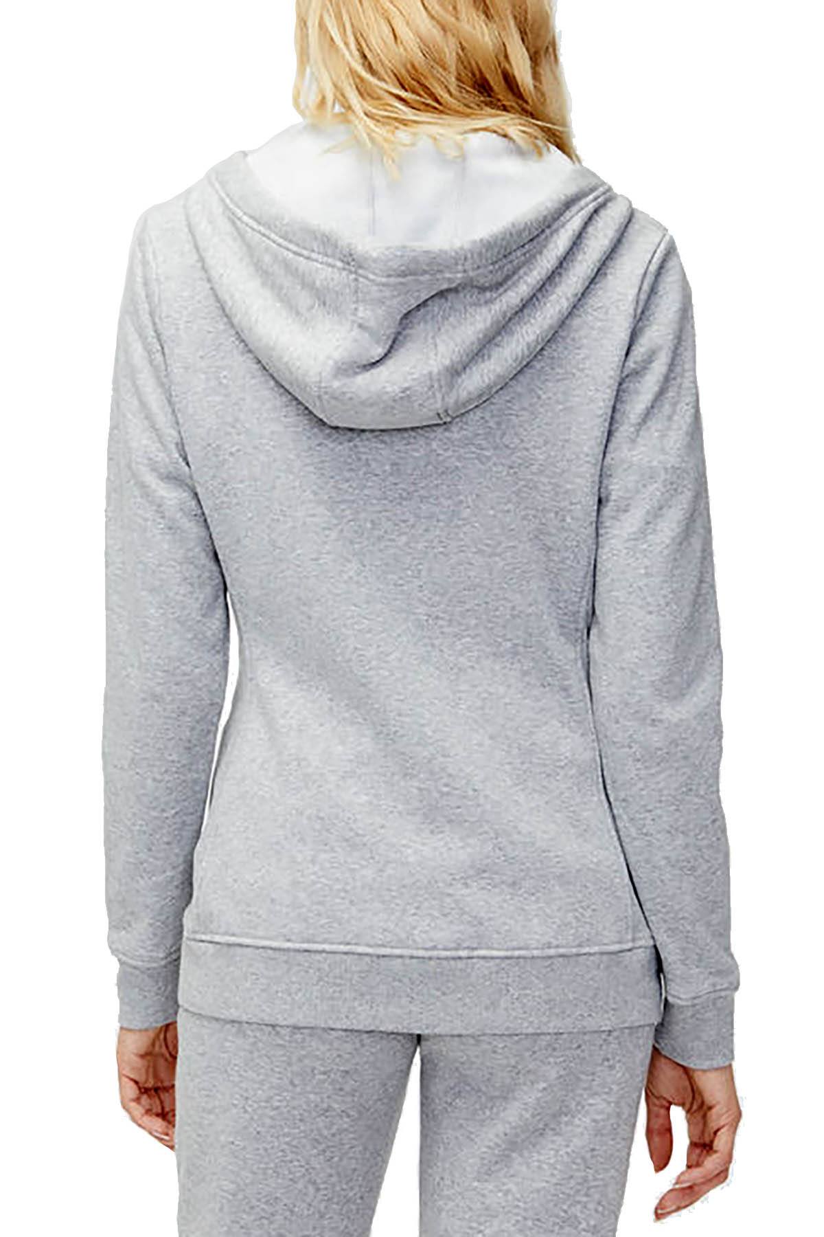 UGG Heather-Grey Clara Zip-Front Port Hoodie