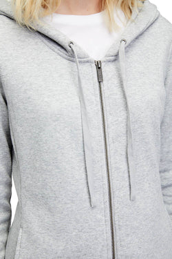 UGG Heather-Grey Clara Zip-Front Port Hoodie thumbnail 3