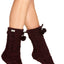 UGG Pom Pom Fleece Lined Socks in Port