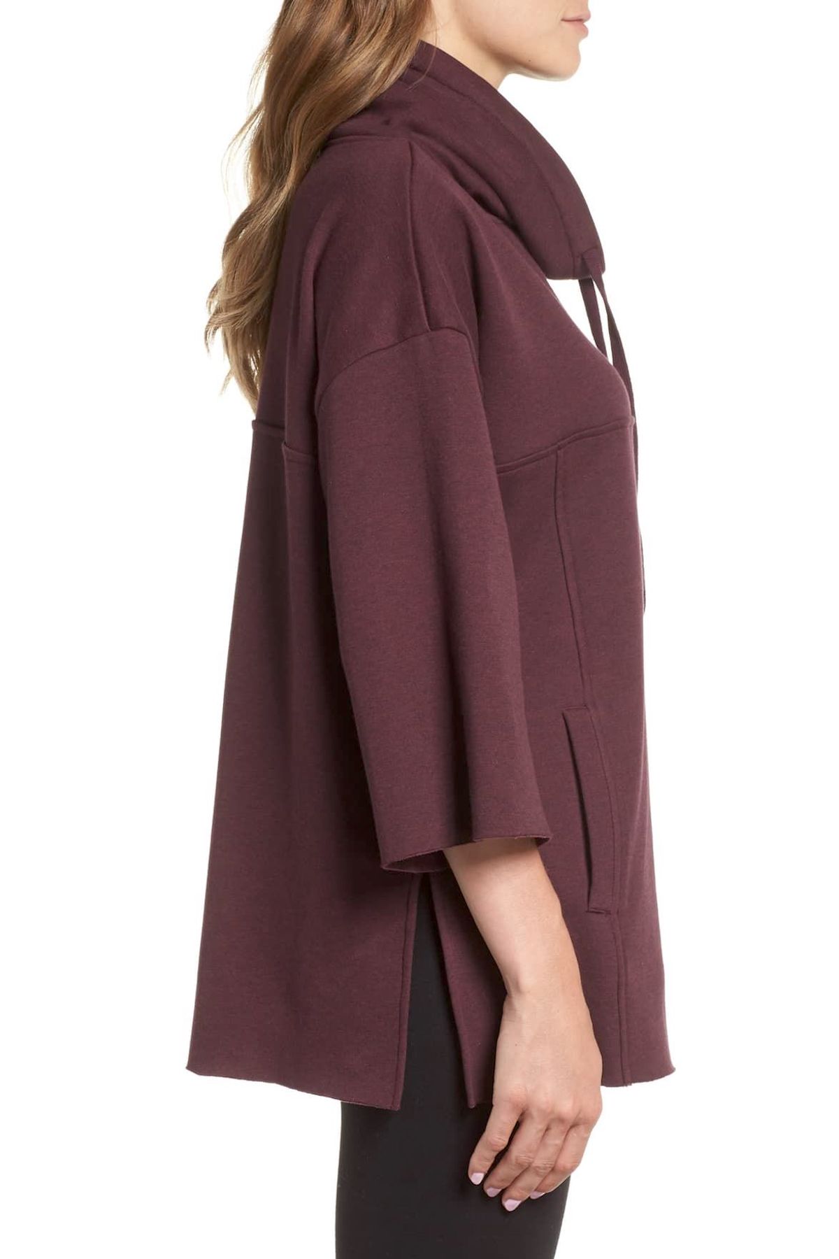 UGG Port Heather Astrid Fleece Lined Poncho