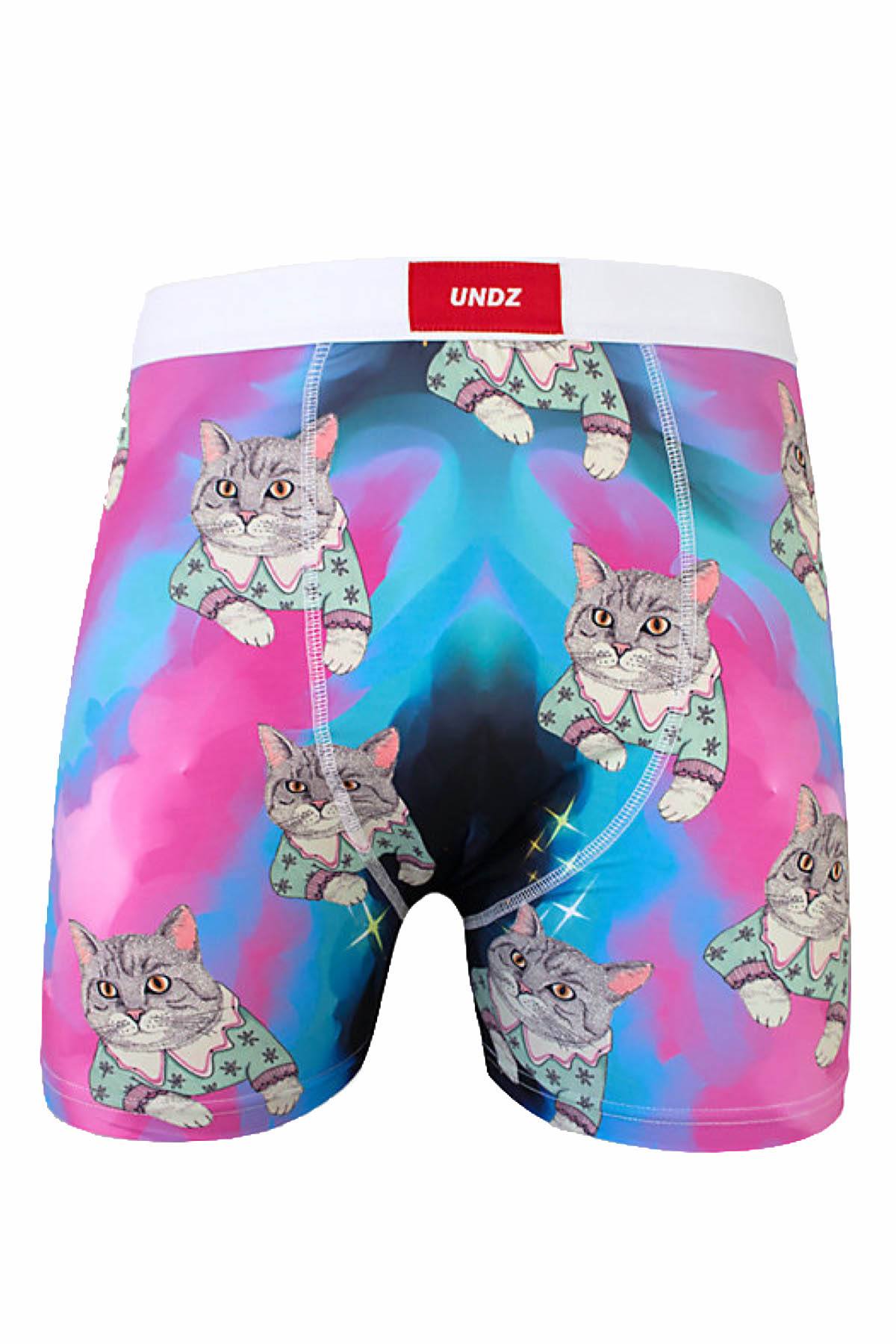 UNDZ Teal/Pink Mr Cat Boxer Brief