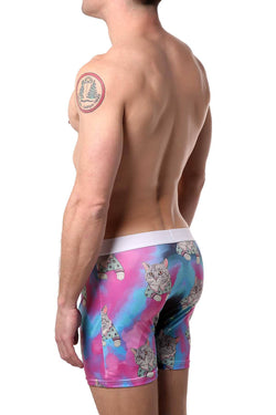 UNDZ Teal/Pink Mr Cat Boxer Brief thumbnail 2