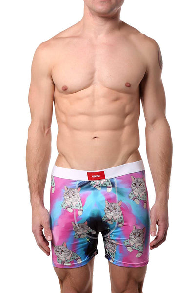 UNDZ Teal/Pink Mr Cat Boxer Brief