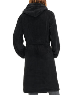 Ugg Fleece Hooded Robe Ink Black thumbnail 2
