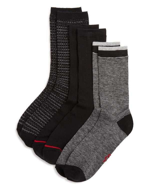 Ugg crew Socks Gift Box Set Of 3 Black Multi