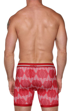 Umbro Red Geometric Performance Boxer Brief thumbnail 2