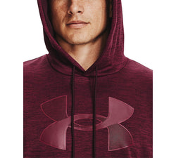 Under Armour Armour Fleece Big Logo Hood Dark Maroon / / League Red thumbnail 2