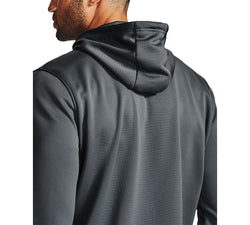 Under Armour Armour Fleece Slip-on Hoodie Pitch Grey/orange thumbnail 3