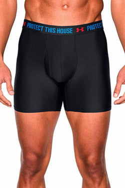 Under Armour Black/Blue Verbiage Original Series Boxer Brief thumbnail 1