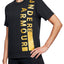 Under Armour Black/Gold Metallic Charged Cotton Girlfriend Tee