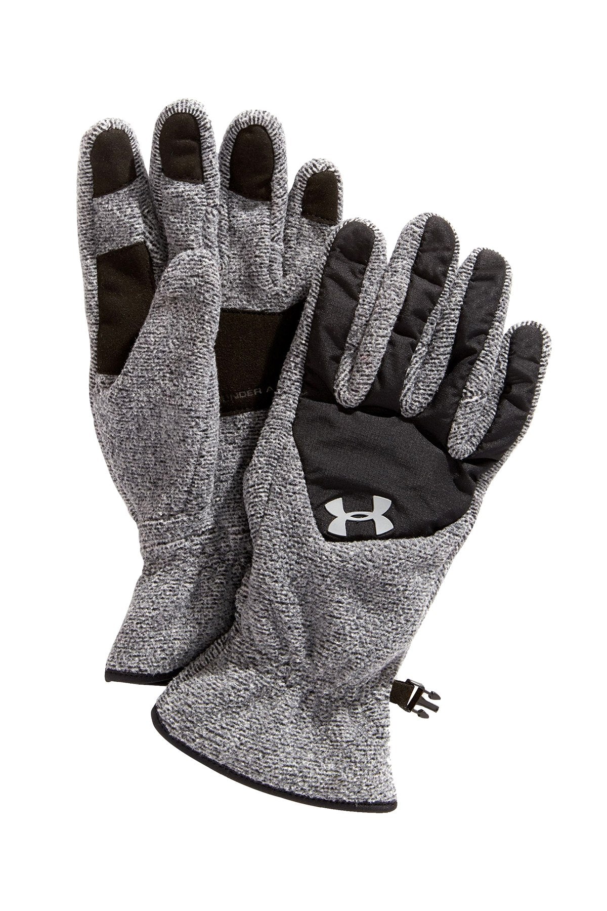 Under Armour Black/Grey ColdGear Survivor Fleece Gloves
