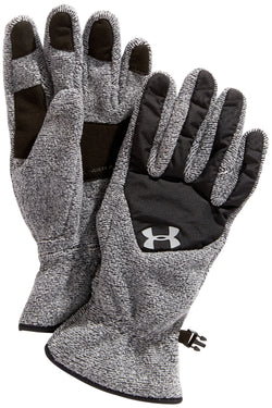 Under Armour Black/Grey ColdGear Survivor Fleece Gloves thumbnail 1