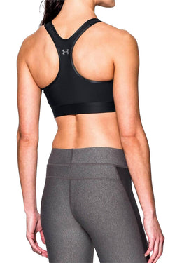 Under Armour Black HeatGear Compression Racerback Sports Bra thumbnail 4