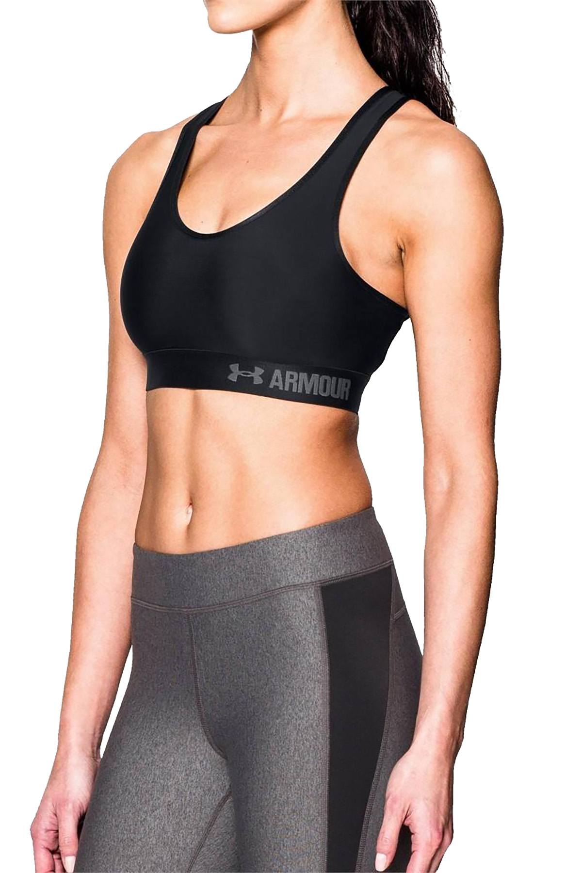 Under Armour Black HeatGear Compression Racerback Sports Bra