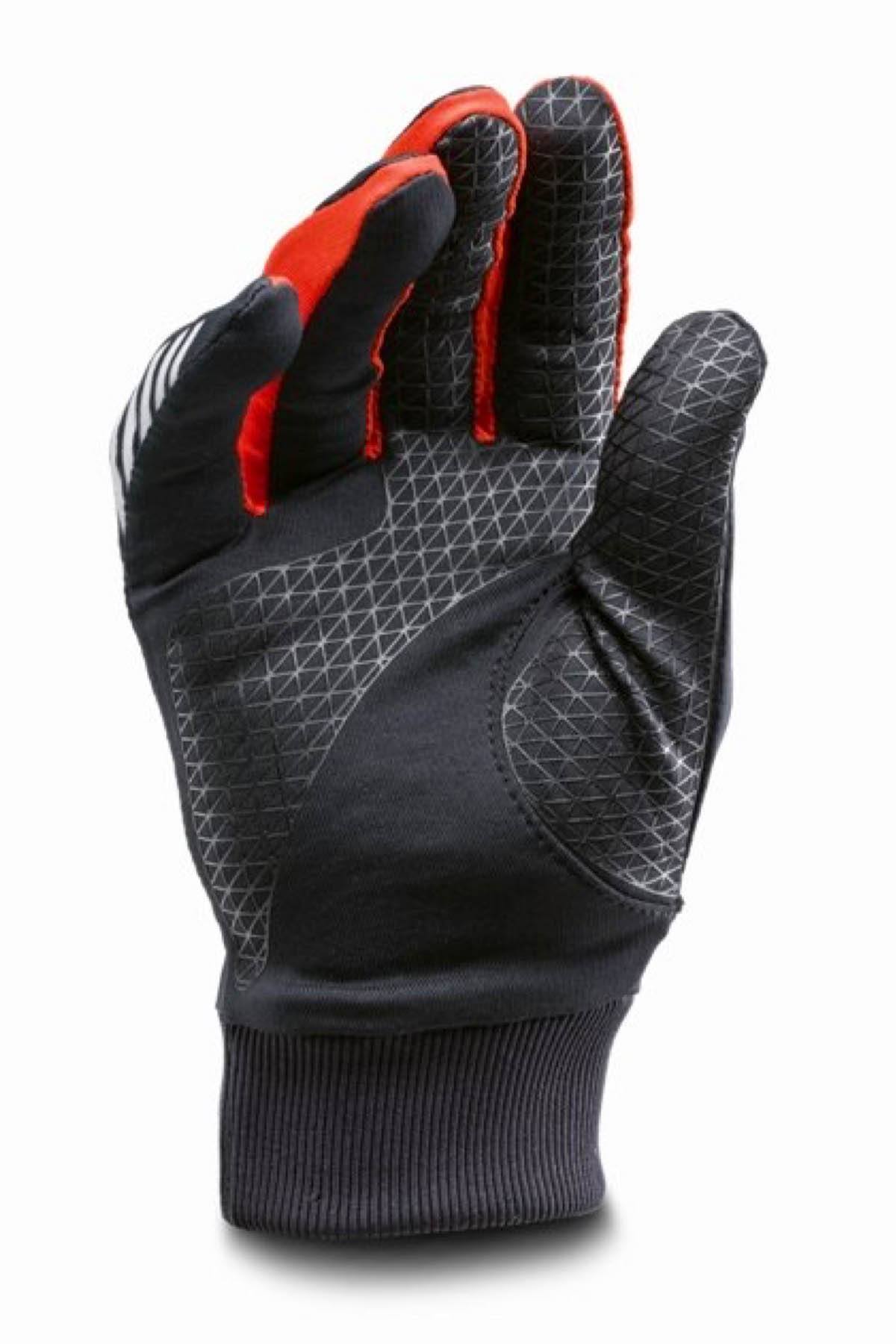 Under Armour Black/Orange ColdGear Infrared Engage Touchscreen Running Gloves
