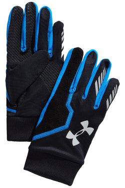 Under Armour Blue/Black ENGAGE ColdGear Infrared Touchscreen Running Gloves thumbnail 1